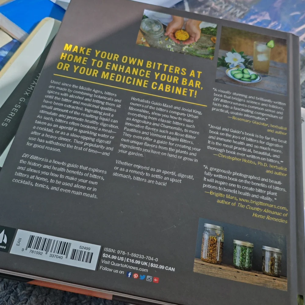 DIY Making Bitters Tinctures BAR Beverage Recipes Book